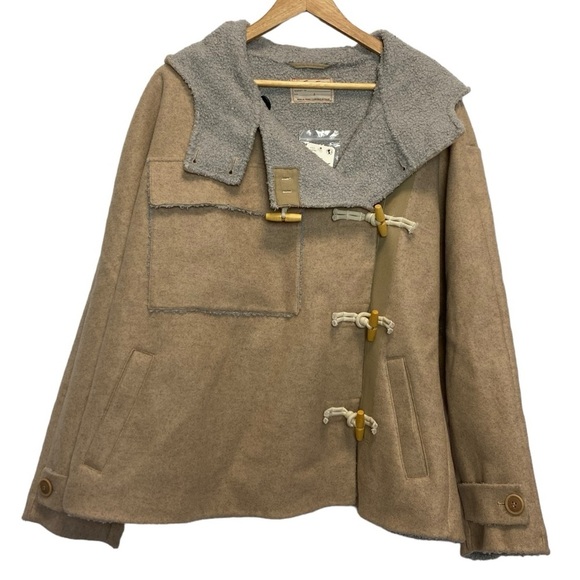 Free People Slouchy Hooded Duffle Coat - Picture 3 of 12